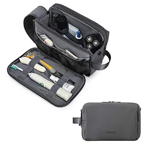 BAGSMART Toiletry Bag for Men, Travel Organizer, Water-resistant, Grey-medium | Spacious & Multi-functional thumbnail 1