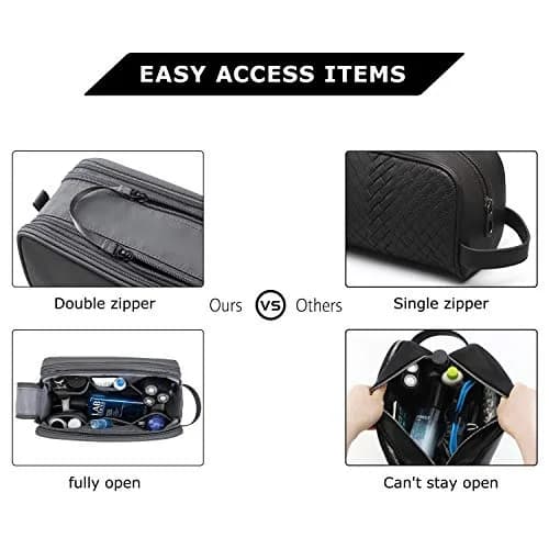 BAGSMART Toiletry Bag for Men, Travel Organizer, Water-resistant, Grey-medium | Spacious & Multi-functional thumbnail 5