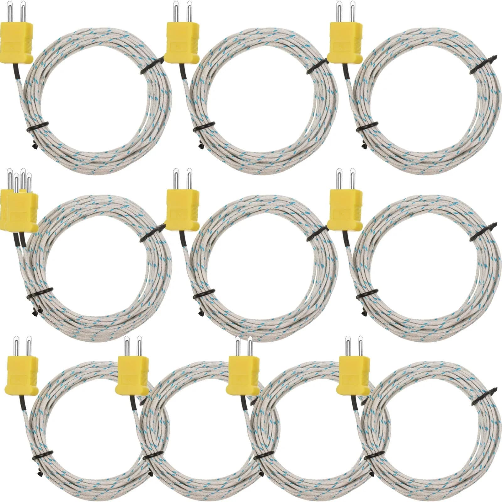 Weewooday K Type Thermocouple Probe 3m | Fast Response, Universal Compatibility