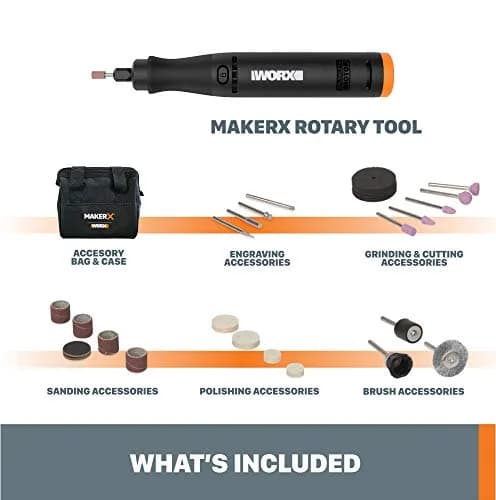 WORX MAKERX WX739L.9 20V Cordless Rotary Tool | Compact Brushless Power for Crafting & DIY thumbnail 6