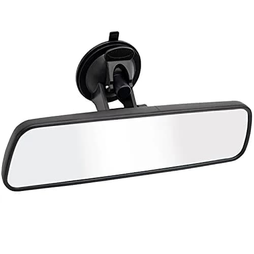 LECAMEBOR Rear View Mirror, Universal Thickened Anti-glare HD Car Interior Mirror | 24.5 x 7 CM, Plain HD, Wide View thumbnail 1