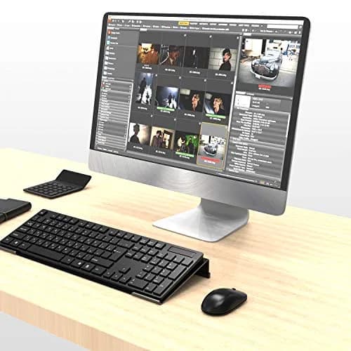 KOTEMON Acrylic Tilted Computer Keyboard Stand for Ergonomic Typing, 17"x5.5"x1.5" Black | Non-Slip, Ergonomic Design thumbnail 7