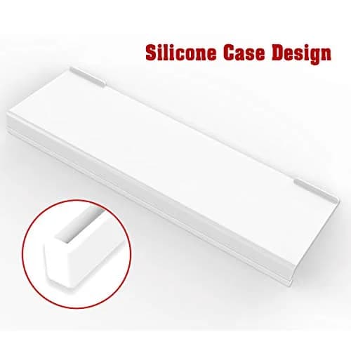 KOTEMON Acrylic Tilted Keyboard Stand for Ergonomic Typing | White, Full Size thumbnail 5