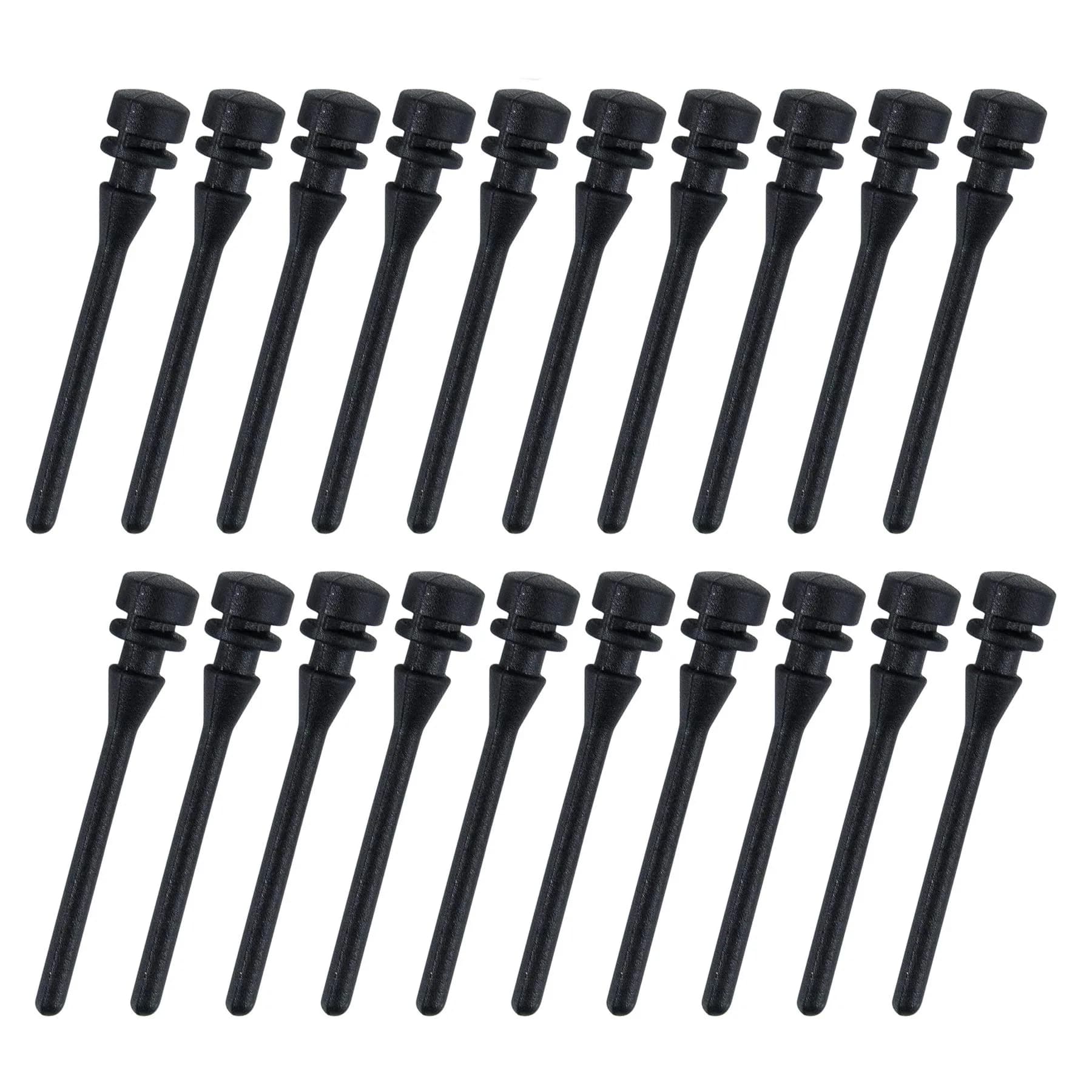 AUEAR 50 Pack Black Silicone Anti-Vibration Fan Mounts 65mm | Reduce PC Case Noise & Vibration — Medium
