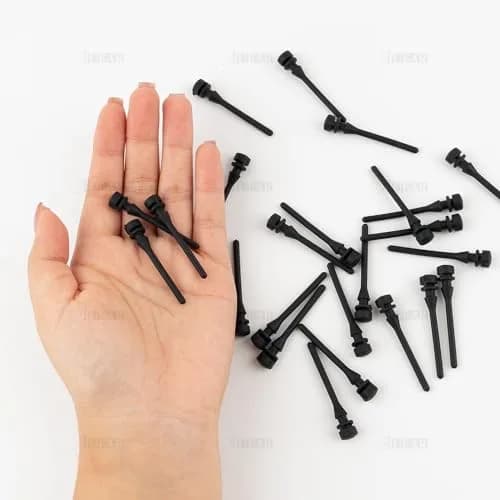 AUEAR 50 Pack Silicone Anti-Noise Vibration Fan Screws, Black | 43mm Length, 7.4mm Diameter thumbnail 3