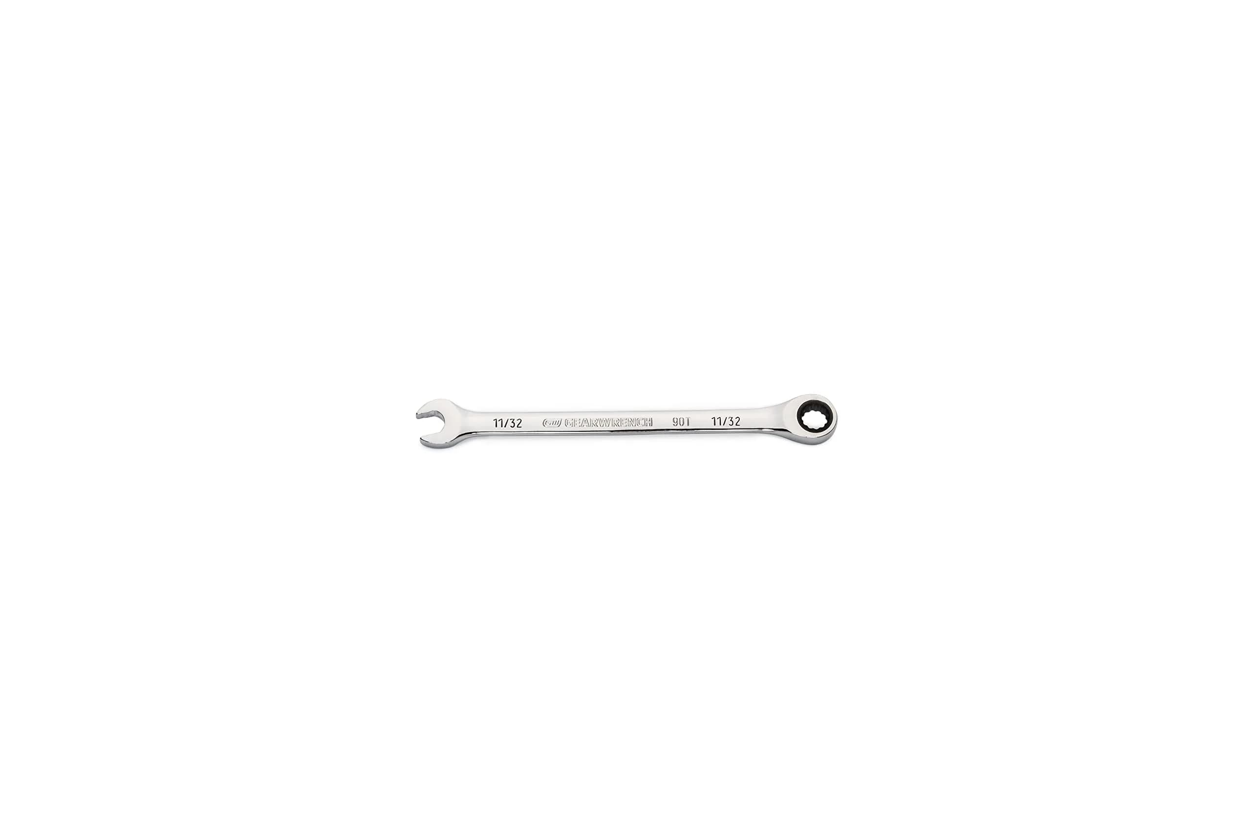 GEARWRENCH 11/32" 4 Degree Swing Arch 12 Point Ratcheting Combination Wrench - 86942 | Tight Spaces & Precision Turning - main product image