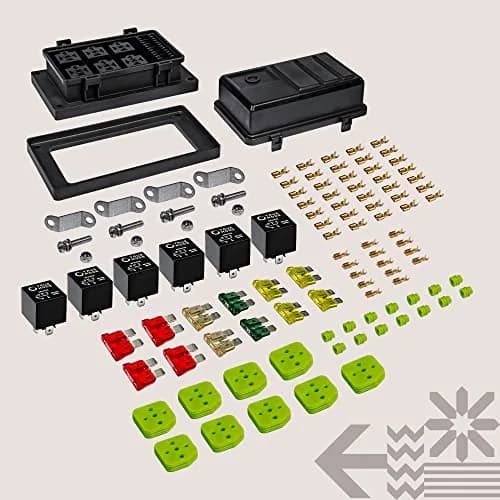 True MODS 12V Automotive Waterproof Fuse Relay Box Kit with 6 Relays & 10 Fuses | Organizes & Protects 6 Circuits thumbnail 8