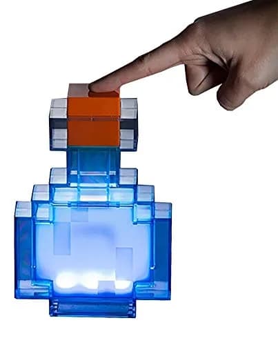 Minecraft Potion Bottle Color-Changing LED Desk Lamp | 7 Inch Night Light thumbnail 1