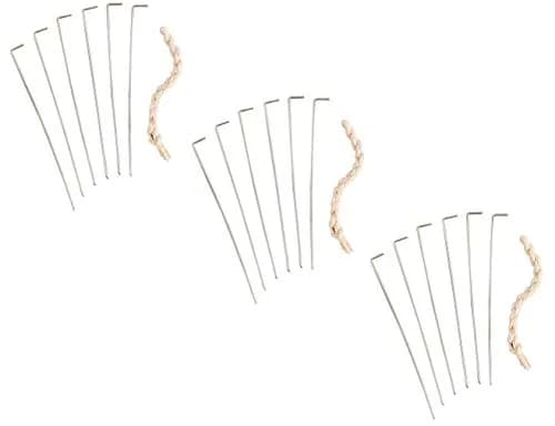 HIC Kitchen Roasting Holiday Turkey Lacer Kit, Cotton Twine & Stainless Steel Pins | Reusable, Oven Safe to 500°F thumbnail 1