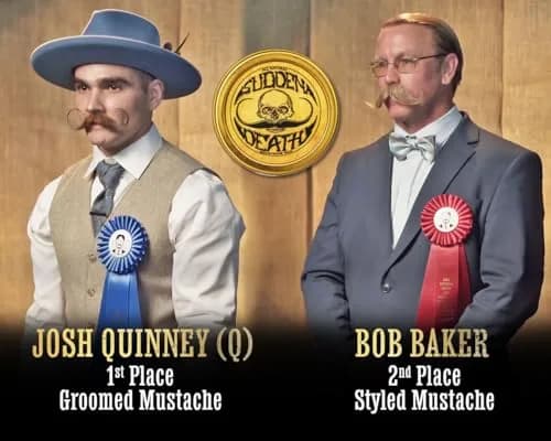THE VINTAGE GROOMING CO. Sudden Death Mustache Wax Strong Hold 1 oz (28.35 g) | Tames Unruly Whiskers All Day thumbnail 2