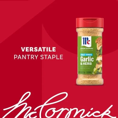 McCormick Salt Free Garlic and Herb Seasoning 4.37 oz (124 g) | Bold Blend for Healthy Meals thumbnail 3