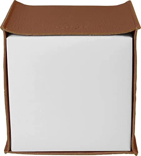 Carrotez Modern PU Leather Square Tissue Box Cover 13cm (5"X5"X5") | Stylish Organizer for Home & Office thumbnail 7