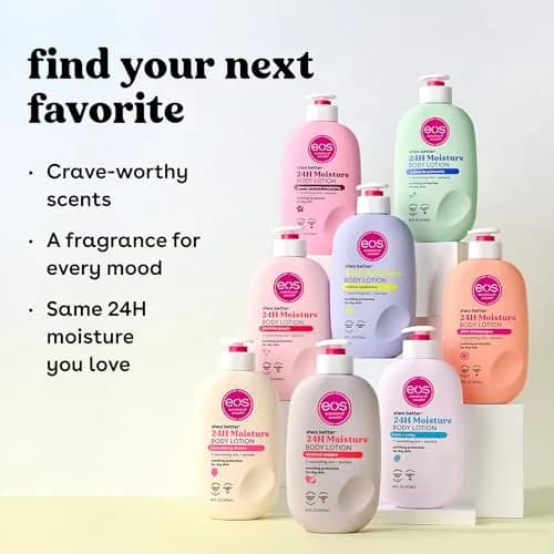 eos Shea Better Body Lotion Pomegranate Raspberry 473ml (16 fl oz) | Dermatologist Recommended for Dry Skin thumbnail 9