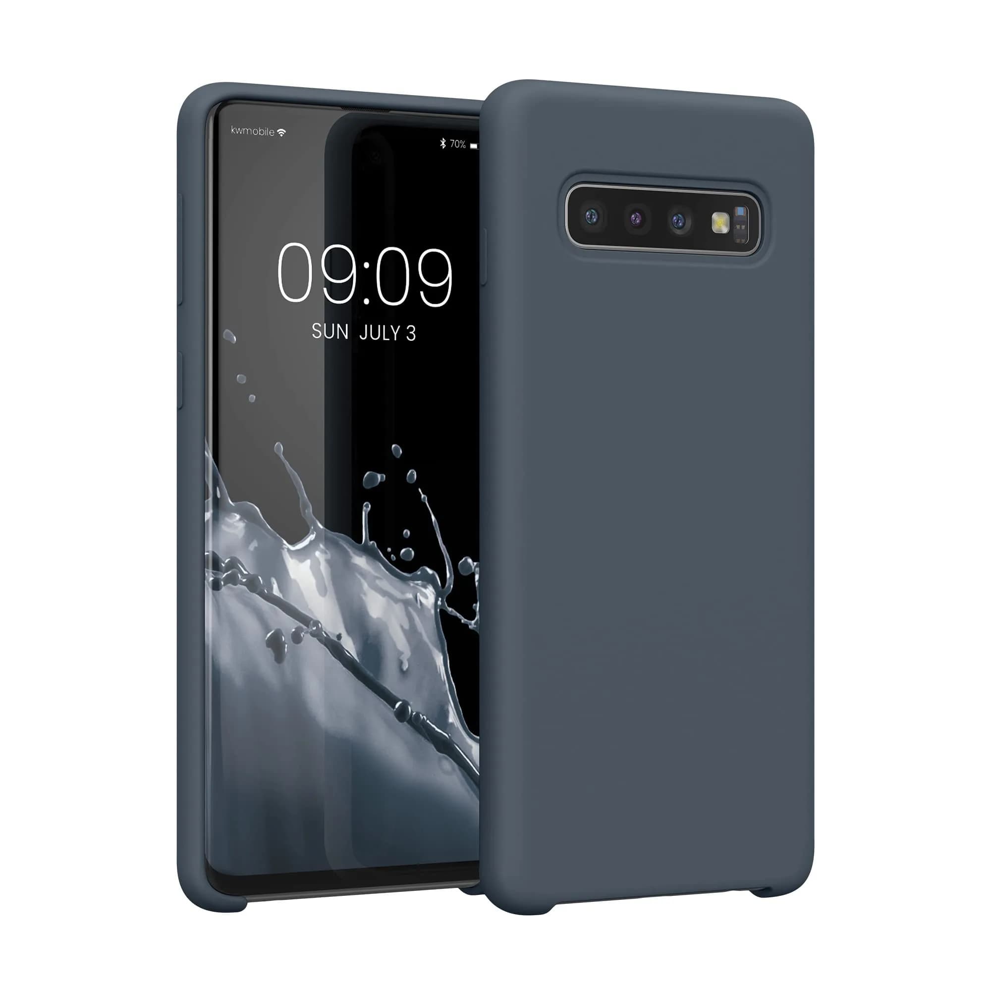 kwmobile Forest Green TPU Silicone Case Compatible with Samsung Galaxy S9 | Soft Finish, Non-Slip Grip — Dark Slate