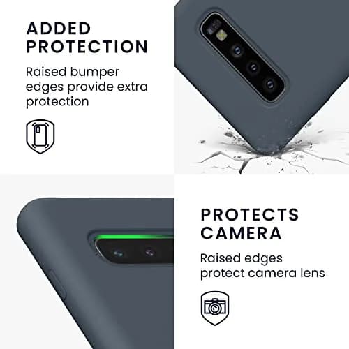 kwmobile TPU Silicone Case for Samsung Galaxy S10 | Dark Slate Soft Finish thumbnail 3