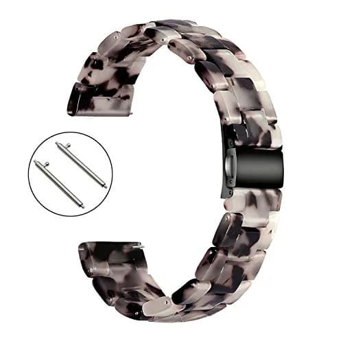 iLVANYA Watchband for Fossil Women Gen 5E 42mm / Gen 6 42mm / Gen 4 Venture HR | Pearl Resin Quick Release Strap thumbnail 5