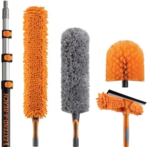 EXTEND-A-REACH High Reach Duster Kit with 12 ft Extension Pole | 20 ft Reach for High Ceilings & Windows thumbnail 1