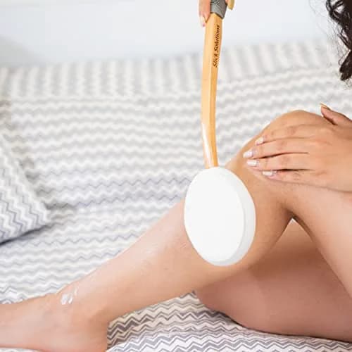 Slick Solutions Lotion Applicator 17-inch with Organic Pad | Easy Reach Back Applicator for Lotions, Creams, and Self-Tanner thumbnail 5