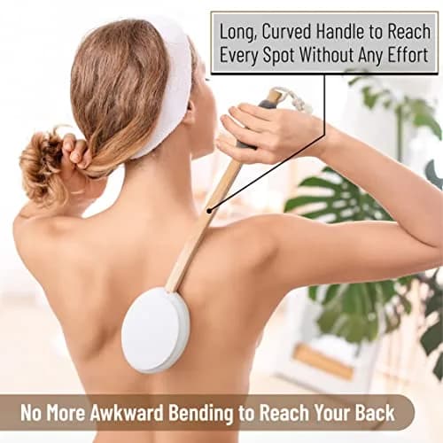 Slick Solutions Lotion Applicator 17-inch with Organic Pad | Easy Reach Back Applicator for Lotions, Creams, and Self-Tanner thumbnail 8