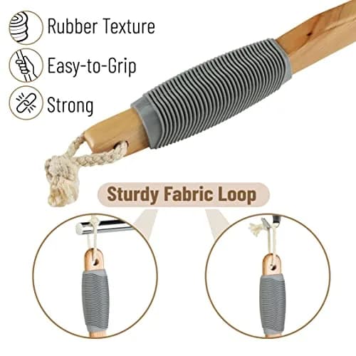 Slick Solutions Lotion Applicator 17-inch with Organic Pad | Easy Reach Back Applicator for Lotions, Creams, and Self-Tanner thumbnail 3