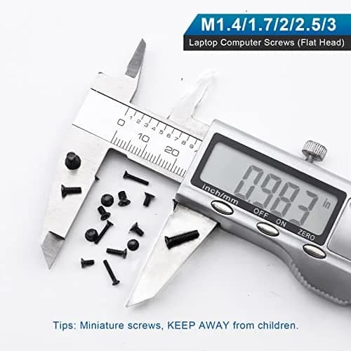 NINDEJIN Laptop Screw Set 720pcs Carbon Steel Flat Head M1.4-M3 | Assorted Computer Screws for SSD & Laptop Repairs thumbnail 4