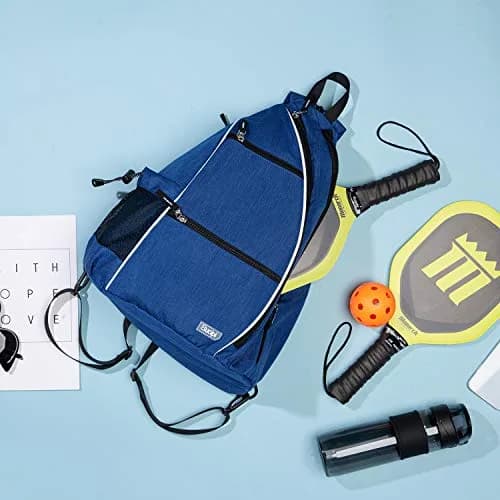 Sucipi Convertible Pickleball Bag Backpack Sling - Blue 45L (1.6 cu ft) | Versatile Carry for Men & Women thumbnail 6