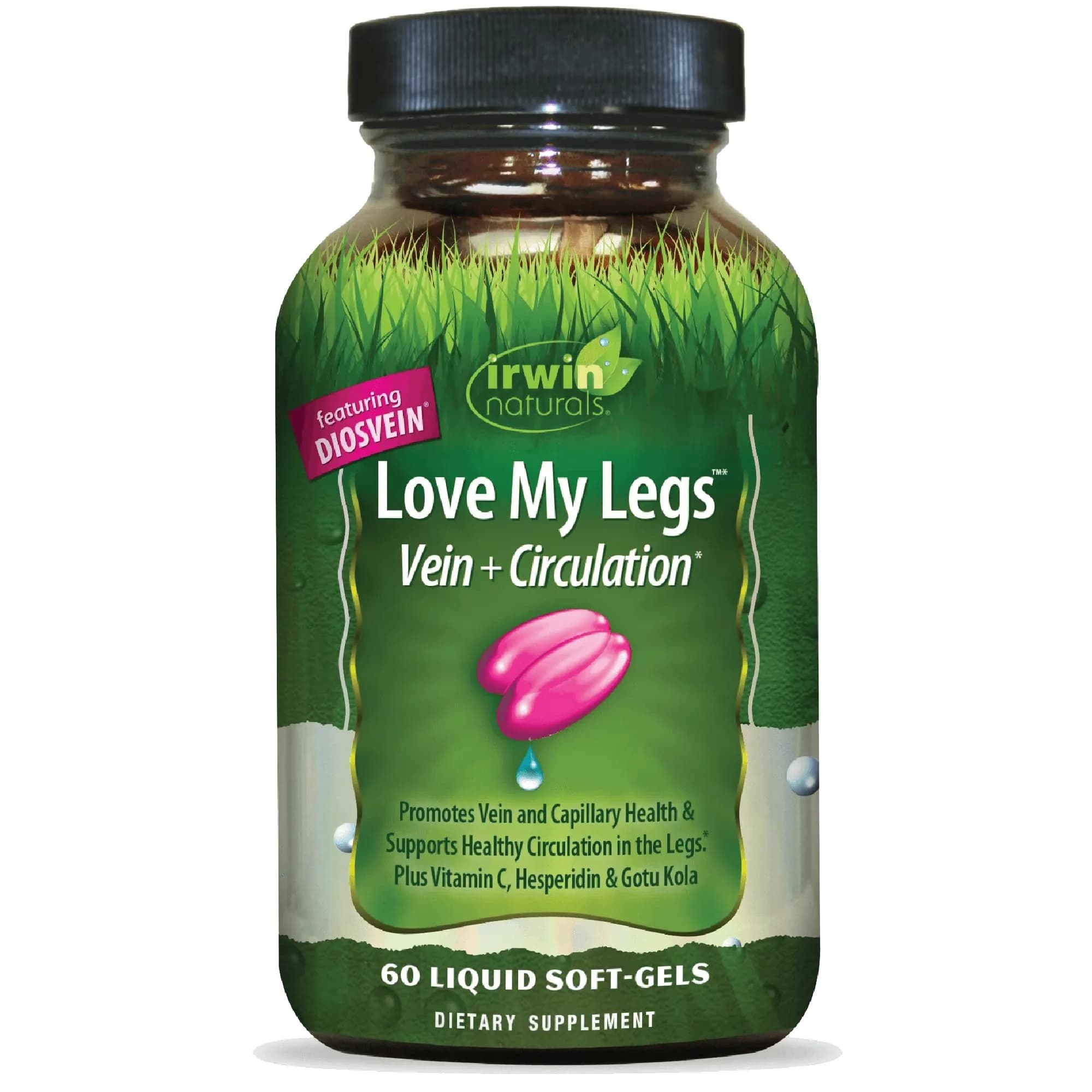 Irwin Naturals Love My Legs Vein & Circulation Support Supplement 60ct | Supports Healthy Veins & Circulation