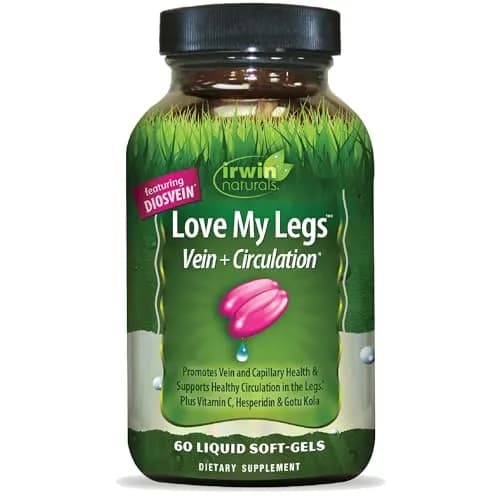 Irwin Naturals Love My Legs Vein & Circulation Support Supplement 60ct | Supports Healthy Veins & Circulation thumbnail 1