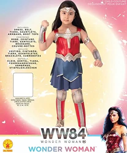 Rubies Girl's DC Comics WW84 Wonder Woman Deluxe Costume Dress, Medium | Officially Licensed thumbnail 2