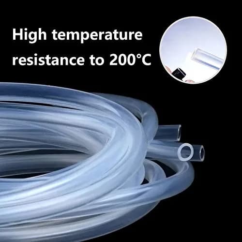 Metaland 3/8" ID x 1/2" OD Silicone Tubing, 3 Feet Length | Food Grade, High Temp, Clear, FDA & USDA Approved thumbnail 3