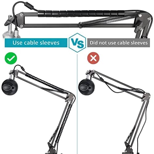 SUNMON Snowball iCE Mic Boom Arm Stand with Pop Filter, 26.8 inches | Compatible with Blue Snowball Ice USB Mic thumbnail 6