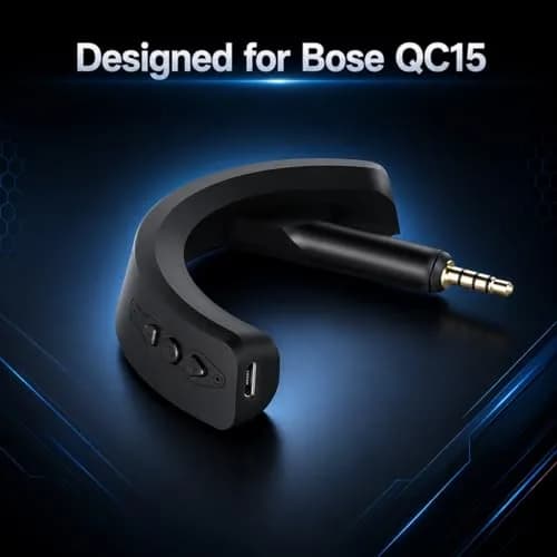 YOCOWOCO Bluetooth Adapter for Bose QuietComfort 15, Black | Wireless Audio Adapter with AptX HD & Built-in Mic thumbnail 6