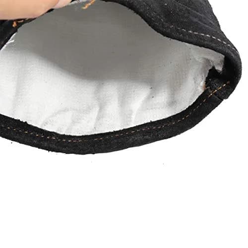 Less bad Animal Handling Gloves Reinforced Protection 60 cm (23.6 in) | Bite & Scratch Proof Cowhide thumbnail 3