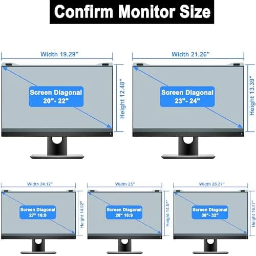 ZYY 27 Inch Anti Blue Light Screen Protector 61.26cm (24.12 x 14.02 inches) | Blocks 99% UV, 90%+ Blue Light thumbnail 2