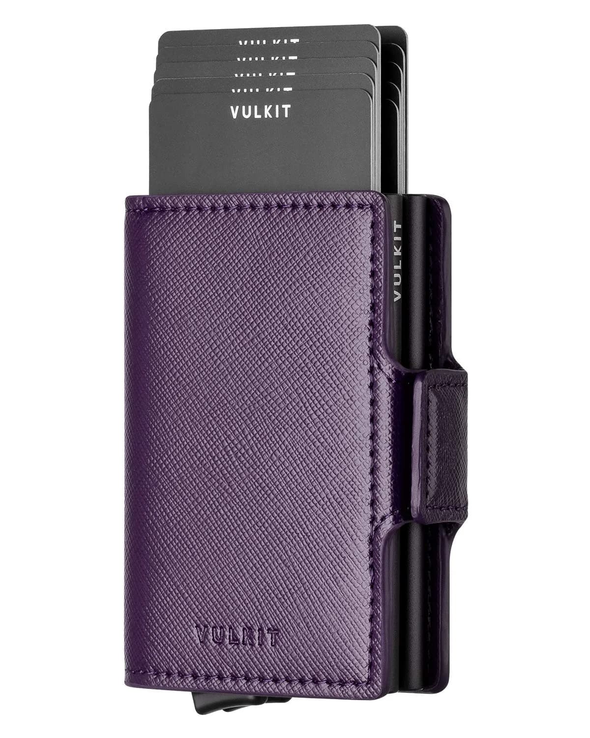 VULKIT Credit Card Holder RFID Blocking Leather Wallet | Slim, Durable & Secure (70-120 chars) - main product image