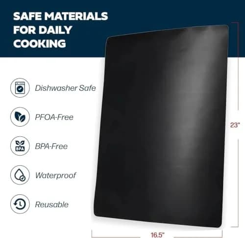 Cooks Innovations Non-Stick Oven Liner 2 Pack | Heat Resistant BPA-Free Baking Mat (16.5" x 23") thumbnail 2