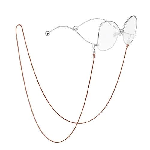 Jmkcoz Rose Gold Eyeglass Chain Holder 80cm (2.62 ft) | Sunglass Retainer Strap thumbnail 5
