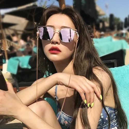 Jmkcoz Rose Gold Eyeglass Chain Holder 80cm (2.62 ft) | Sunglass Retainer Strap thumbnail 8