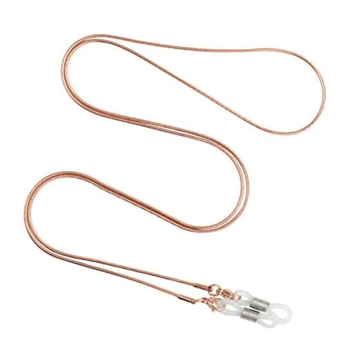 Jmkcoz Rose Gold Eyeglass Chain Holder 80cm (2.62 ft) | Sunglass Retainer Strap thumbnail 3