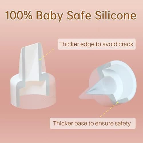 PUMPMOM-US 8 Duckbill Valves & 2 Membranes for Spectra Breast Pump | Silicone, Compatible with S2/S1/9 Plus thumbnail 5
