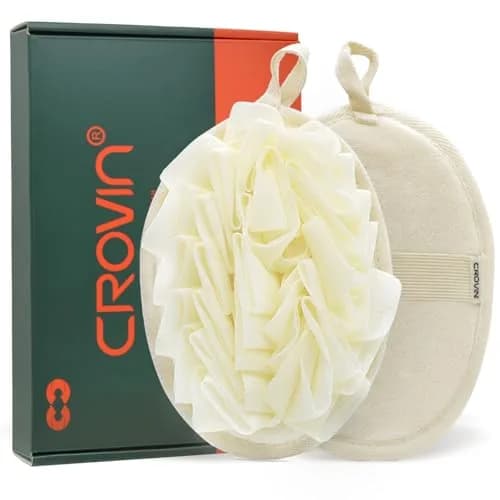 CROVIN Bath Puff Shower Sponge 2 Pack | Exfoliating Loofah for Women & Men thumbnail 1