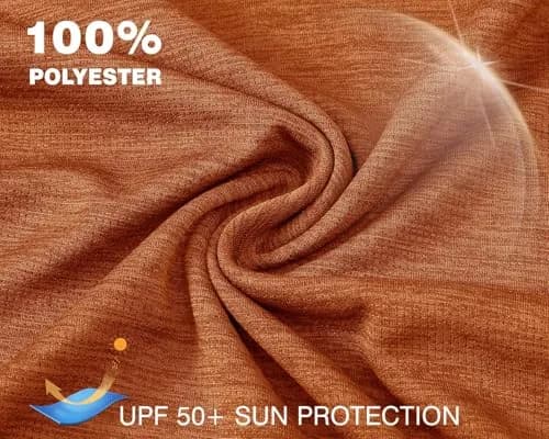 TBMPOY Womens UPF 50+ Sun Protection Hoodie Shirt Long Sleeve Fishing Hiking Outdoor UV Shirt Lightweight Orange L thumbnail 4