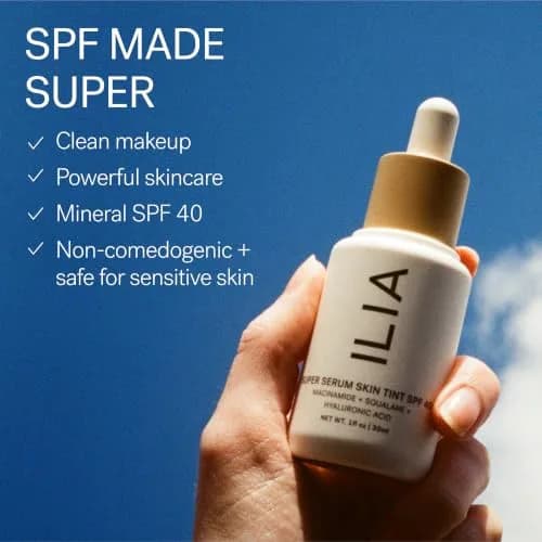 ILIA Super Serum Skin Tint SPF 40 Matira ST11 30ml (1 fl oz) | Dewy Makeup with Skincare & Mineral SPF thumbnail 5