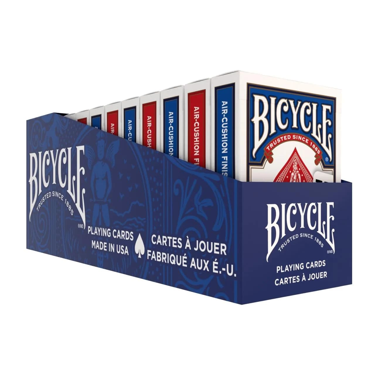 Bicycle Jumbo Index Playing Cards 12 Pack Red & Blue | Large Print Poker Size for All Ages