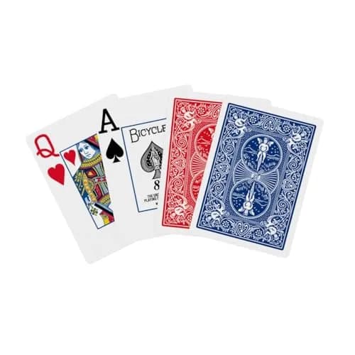 Bicycle Jumbo Index Playing Cards 12 Pack Red & Blue | Large Print Poker Size for All Ages thumbnail 7