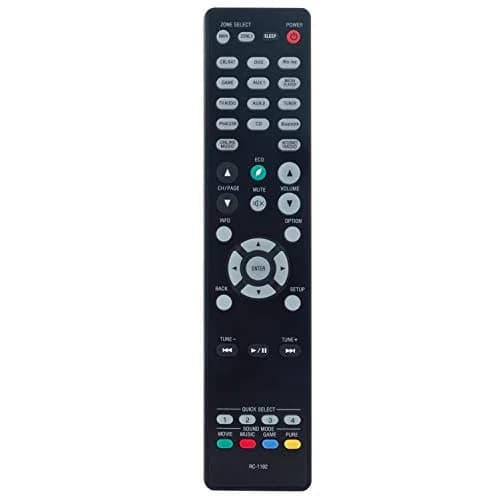 ZdalaMit RC-1192 Replacement Remote Control for Denon AV Receivers | Pre-Programmed, 18-Button, Infrared thumbnail 1