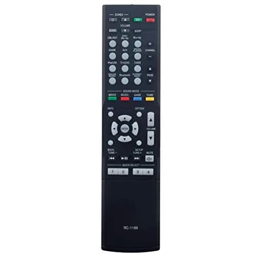ZdalaMit RC-1189 Replacement Remote Control for Denon AV Receiver | No Programming Needed, Black thumbnail 1