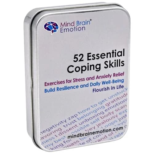 Mind Brain Emotion 52 Essential Coping Skills Cards | CBT, Meditation & Somatic Exercises for Stress & Anxiety Relief thumbnail 1
