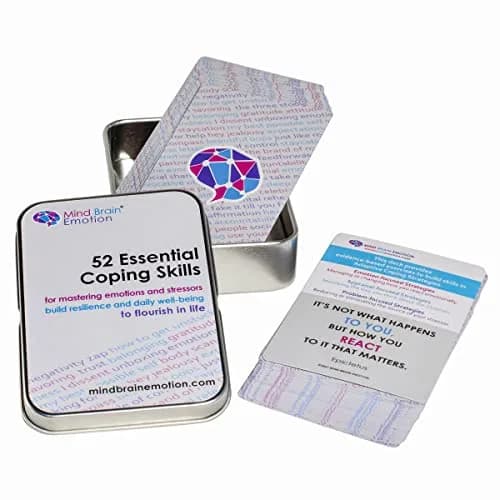 Mind Brain Emotion 52 Essential Coping Skills Cards | CBT, Meditation & Somatic Exercises for Stress & Anxiety Relief thumbnail 8