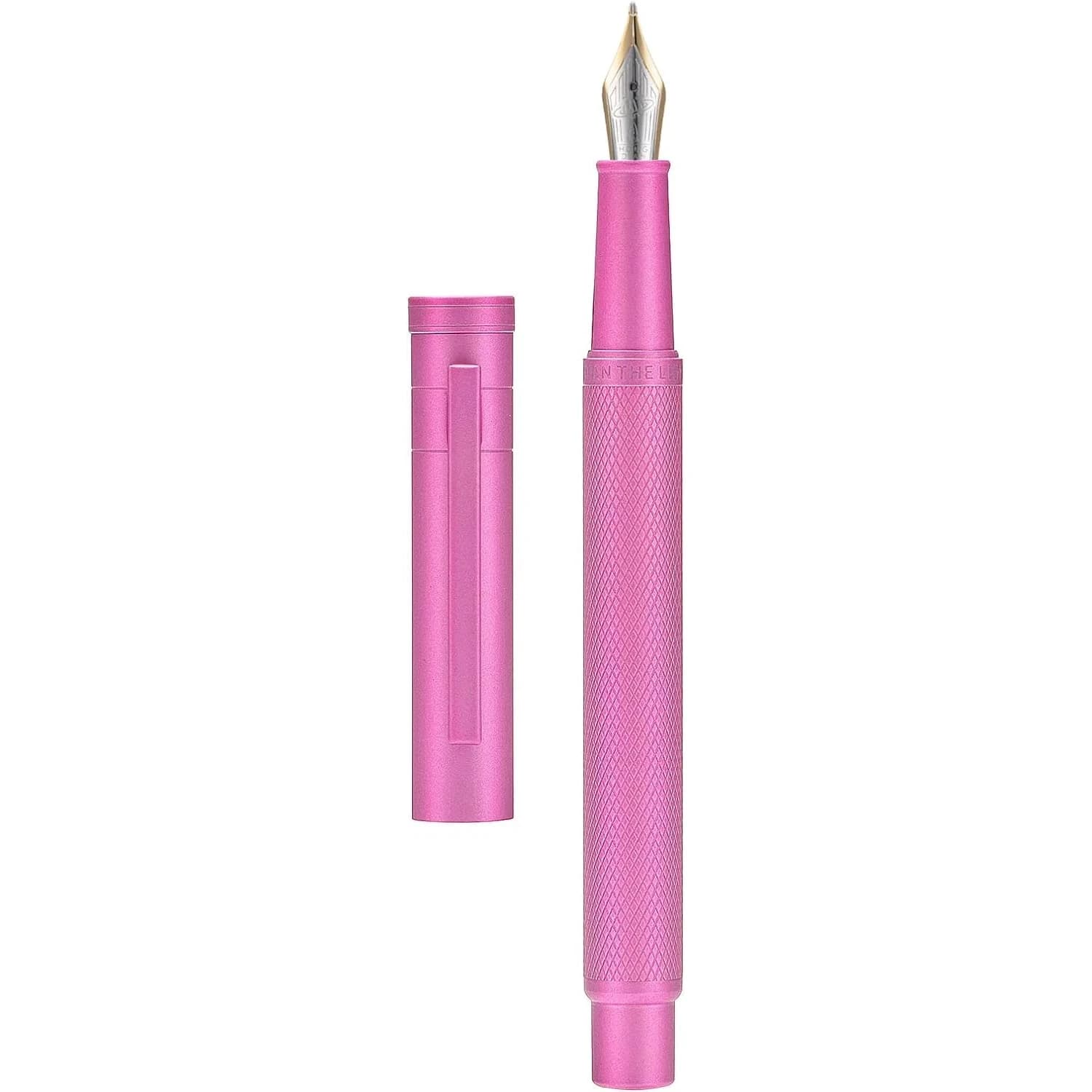 Asvine Pink Forest Fountain Pen Bent Nib 1.0mm (0.04 in) | Classic Design with Converter and Metal Pen Case thumbnail 1